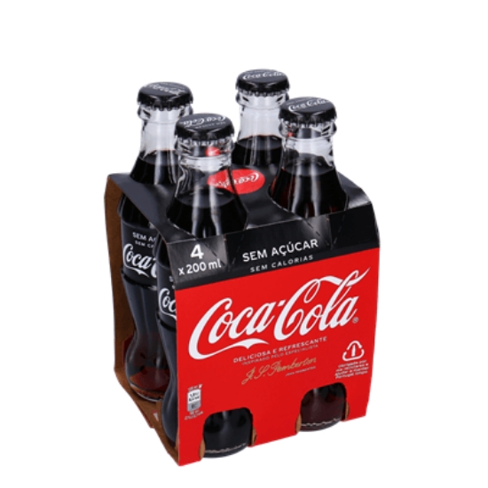 Imagem de Refrigerante Coca Cola Zero COCA-COLA 4x20cl