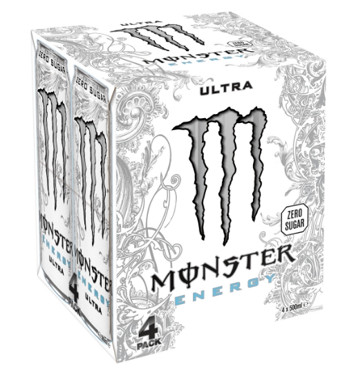 Imagem de  Bebida Energética Ultra White MONSTER 4X50cl