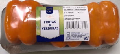 Mostrar detalhes para Pimento Laranja I 500g METRO CHEF 1un Imagem de Pimento Laranja I 500g METRO CHEF 1un