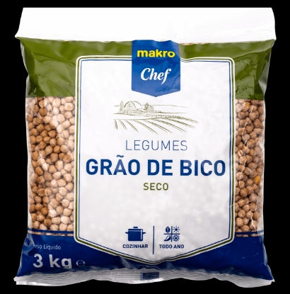 Mostrar detalhes para Grão de Bico Seco MAKRO CHEF 3kg Imagem de Grão de Bico Seco MAKRO CHEF 3kg