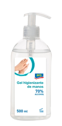Mostrar detalhes para Gel Higienização Mãos ARO 500ml Imagem de Gel Higienização Mãos ARO 500ml