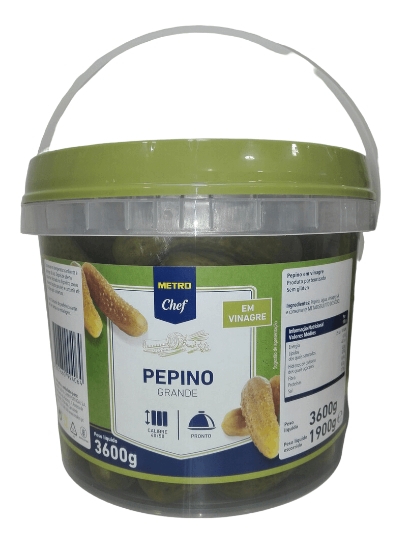 Imagem de Pepino Grande Vinagre 40/50 MAKRO CHEF 3,6kg