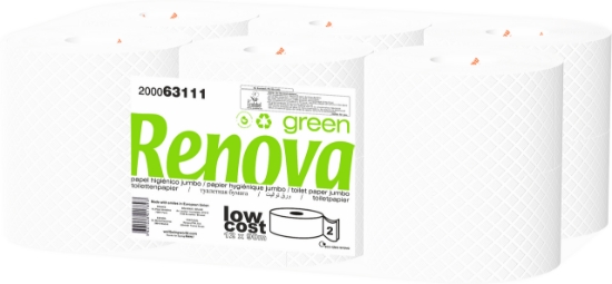 Imagem de P.Hig.Jumbo 2F.12X90Mt Renova RENOVA GREEN 1un