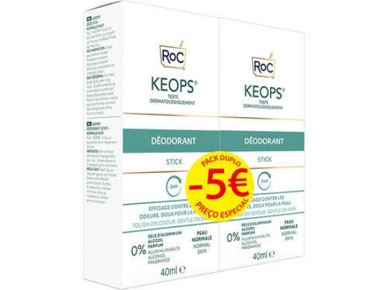 Imagem de Desodorizante Keops Stick ROC 2x40ml
