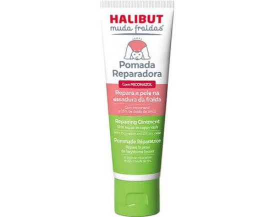 Imagem de Pomada Reparadora Muda Fraldas Com Miconazol HALIBUT 50g