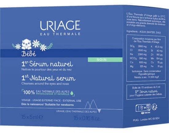 Imagem de Soro Fisiologico Bebe Natural URIAGE 15x5ml