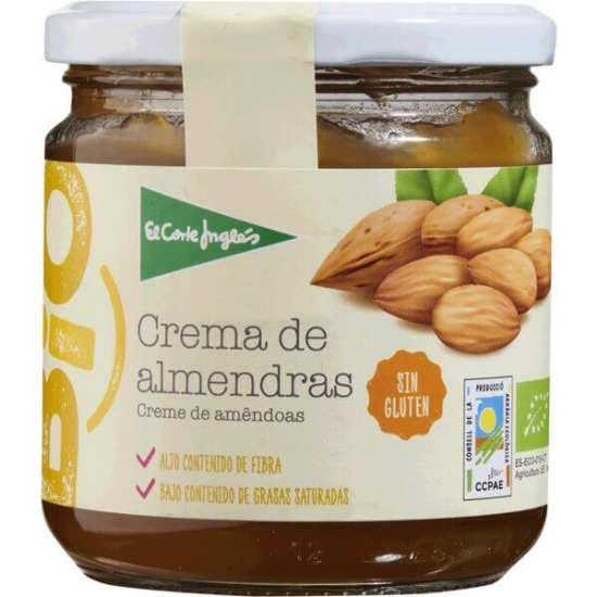 Imagem de Creme de Amêndoas sem Glúten Biológico EL CORTE INGLÉS BIO frasco 330g