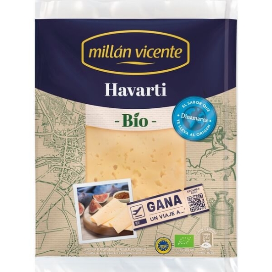 Imagem de Queijo Havarti Bio Fatias MILLAN VICENTE 125g