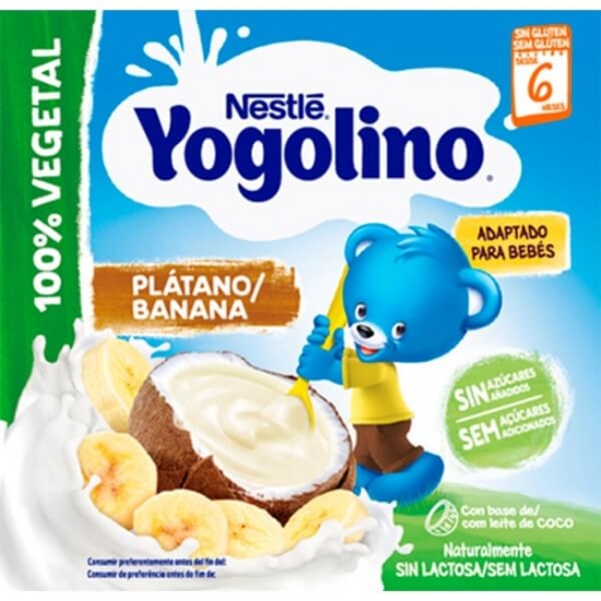 Imagem de Yogolino de Banana á base de Leite de Coco 100% Vegetal NESTLE 90g