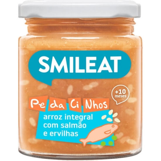 Imagem de Boião com Pedaçinhos de Salmão e Verduras SMILEAT 230g