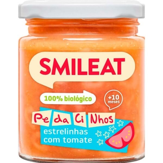 Imagem de Boião com Pedaçinhos de Macarrão com Tomate SMILEAT 230g