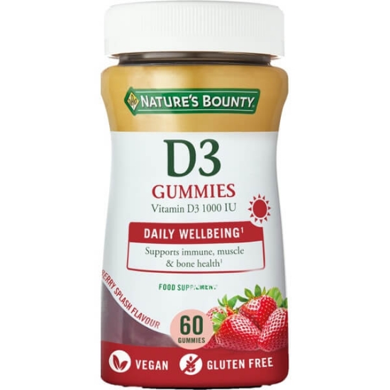 Imagem de Suplemento em Gomas Vitamina D3 NATURES BOUNTY 60uns