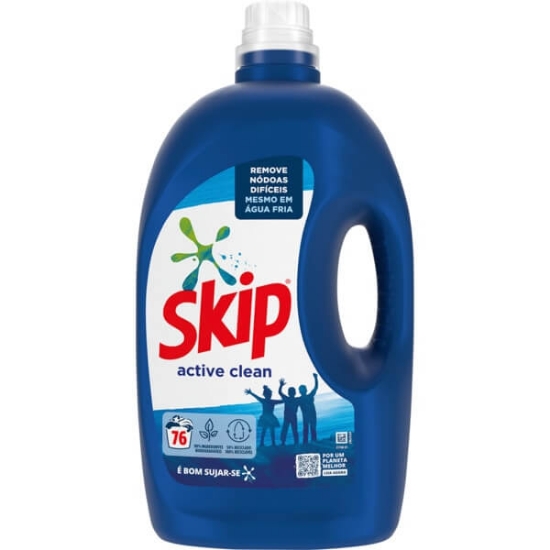 Imagem de Detergente Líquido para Máquina de Roupa Active Clean SKIP 76doses