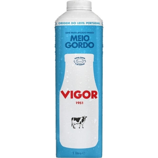 Imagem de Leite Meio Gordo Pasteurizado VIGOR 1l