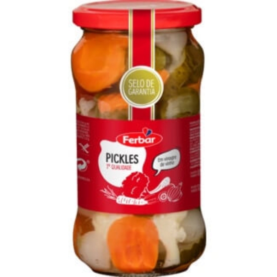 Imagem de Pickles de Vinagre FERBAR frasco 345g