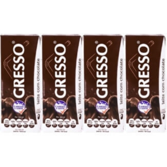 Imagem de Leite com Chocolate GRESSO 4x200ml