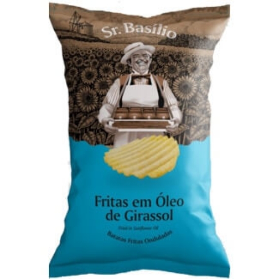 Imagem de Batatas Fritas Onduladas Extra Largas SR. BASÍLIO 135g