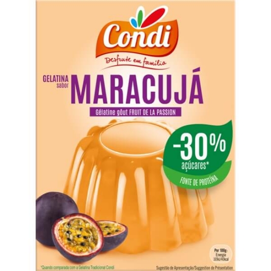 Imagem de Gelatina de Maracujá -30% CONDI 114g