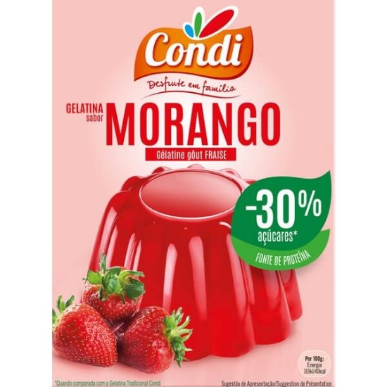 Imagem de Gelatina de Morango -30% CONDI 114g