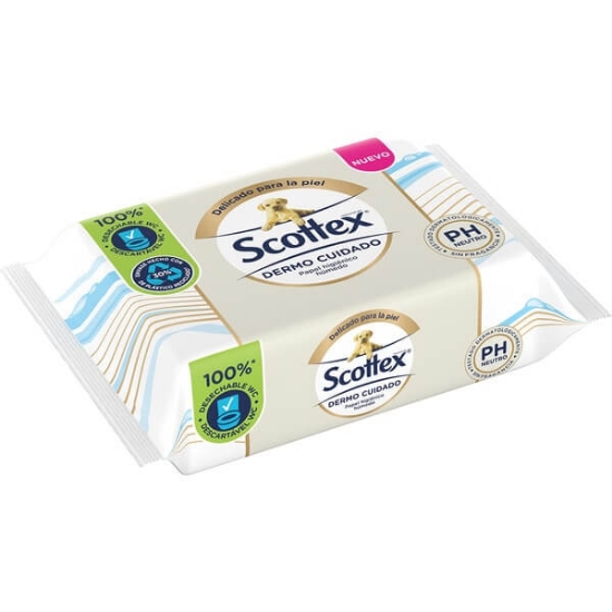 Imagem de Papel Higiénico Dermo Cuidado SCOTTEX 66uns