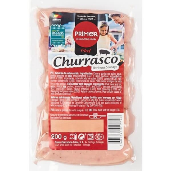 Imagem de Salsicha Churrasco PRIMOR 200g