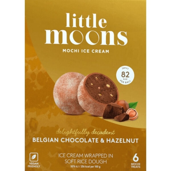 Imagem de Mochi Gelado de Chocolate e Avelã LITTLE MOONS 192g