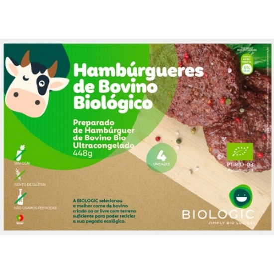 Imagem de Hambúrguer de Bovino Bio a Vácuo 4 uns BIOLOGIC 448g