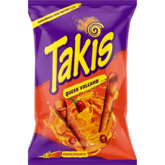 Imagem de Snacks de Milho com Queijo Vulcano TAKIS 140g