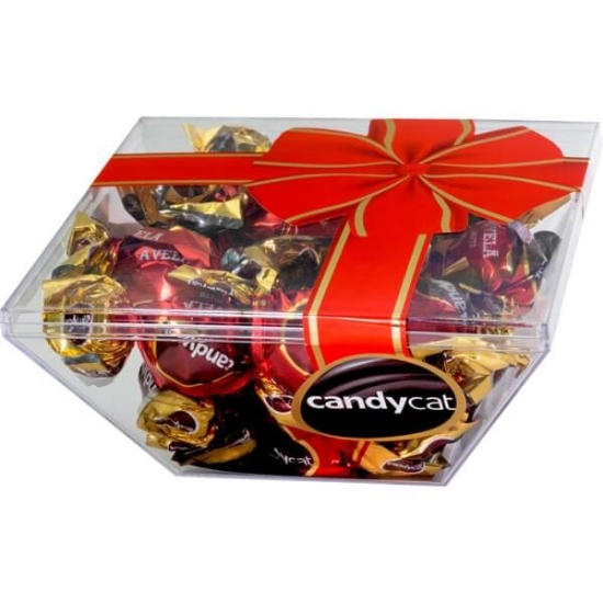 Imagem de Bombons de Chocolate Praliné com Avelãs CANDYCAT caixa 230g