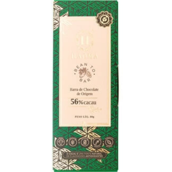 Imagem de Barra de Chocolate de Origem 56% de Cacau Vegan HAOMA 80g