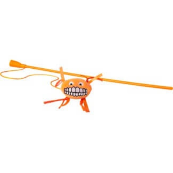 Imagem de Brinquedo para Gato Cana Cor de Laranja com Peluche ROGZ 1un