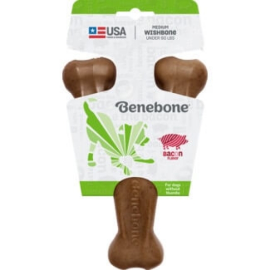 Imagem de Brinquedo para Cão Whishbone de Bacon Tamanho M BENEBONE 1un