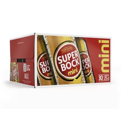 Mostrar detalhes para Cerveja Super Bock 30X25Cl Tp Imagem de Cerveja Super Bock 30X25Cl Tp