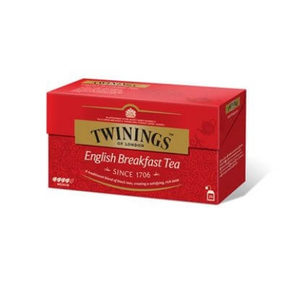 Mostrar detalhes para Chá English Breakfst 25 Saquetas Twinings  Imagem de Chá English Breakfst 25 Saquetas Twinings