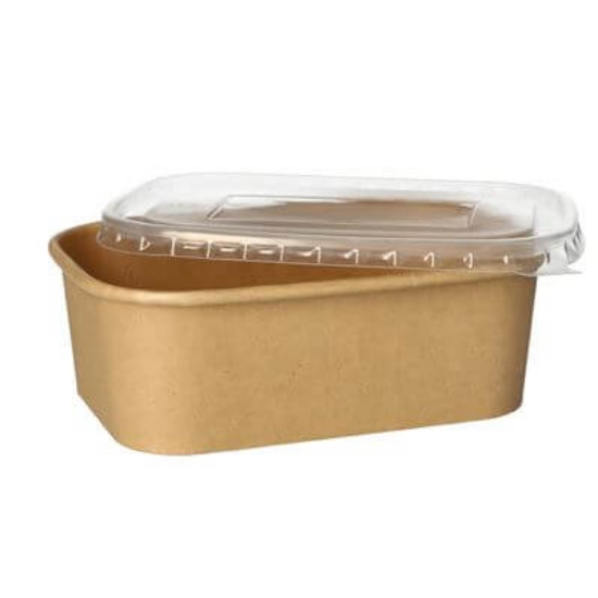 Imagem de Caixa Cartao Kraft Rect 750Ml PAPSTAR 25un